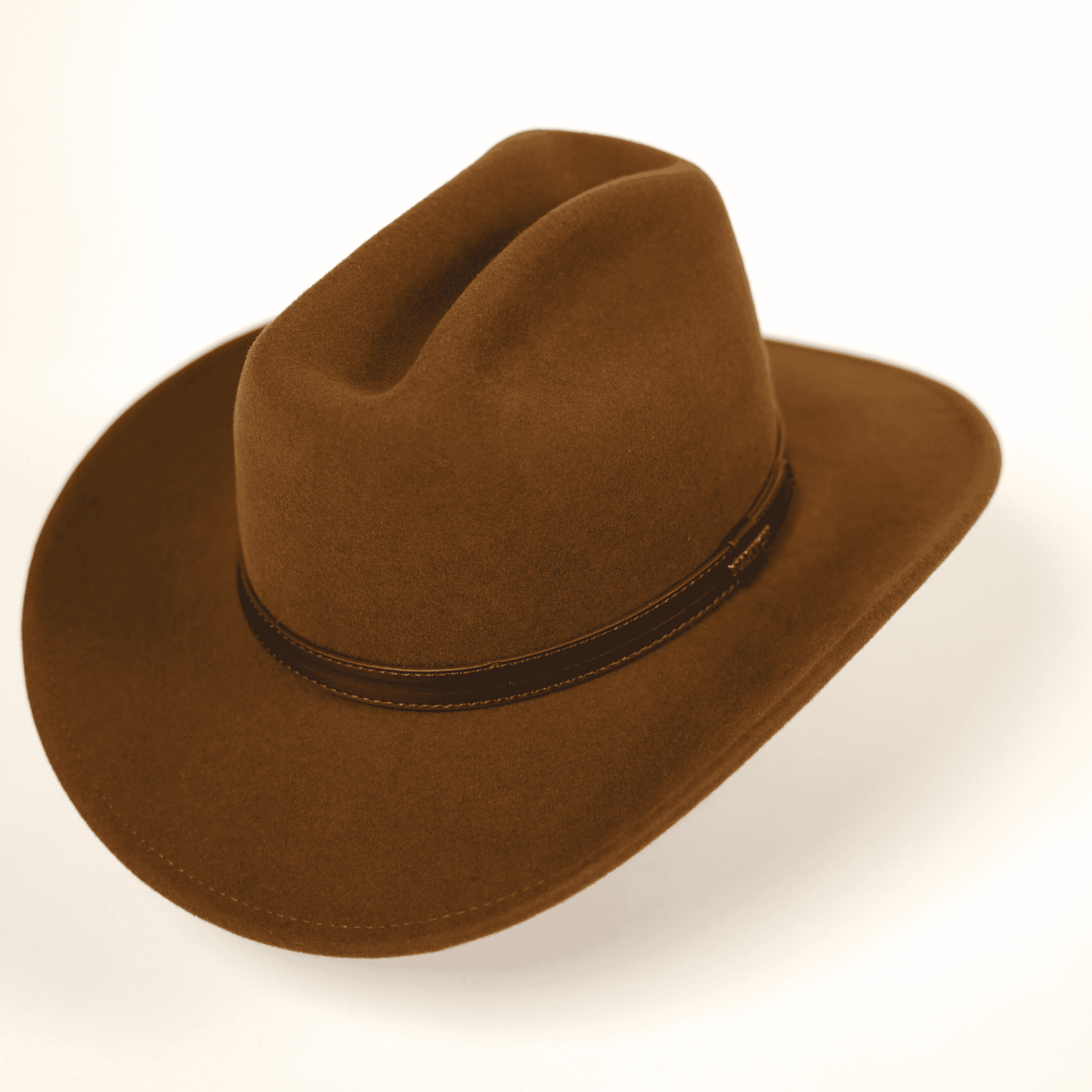 Narvon brown cowboy hat Australia - urban cowboy style in premium wool felt