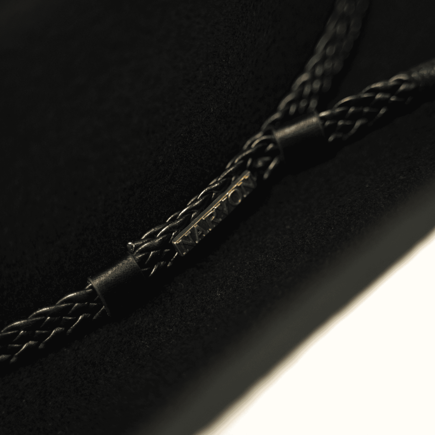 Cowboy hat braided band detail leather strap