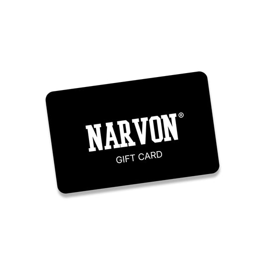 Narvon gift card for men’s clothing, black branded gift voucher for apparel and accessories